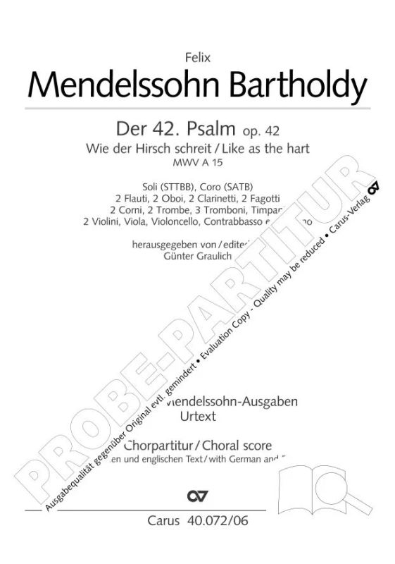 Felix Mendelssohn Bartholdyet al. - Psaume 42 op. 42