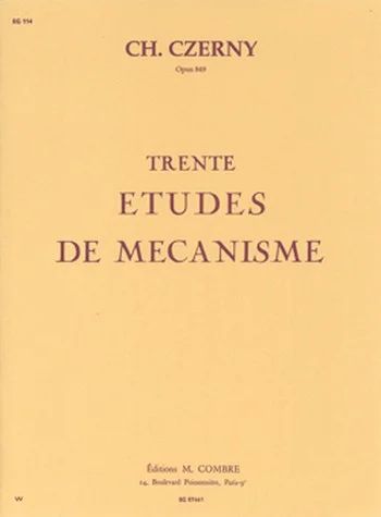 Carl Czerny - Etudes de mécanisme (30) Op.849