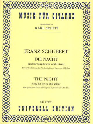 Franz Schubert: Die Nacht für Singstimme und Gitarre