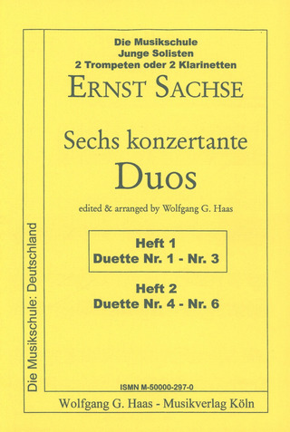 Ernst Sachse: 6 Konzertante Duos 1 (Nr 1-3)