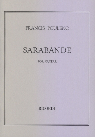 Francis Poulenc - Sarabande