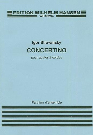 Igor Strawinsky: Concertino (1920) For String Quartet