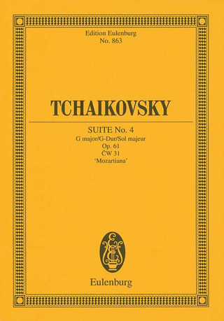 Piotr Ilitch Tchaïkovski - Suite No. 4 Sol majeur