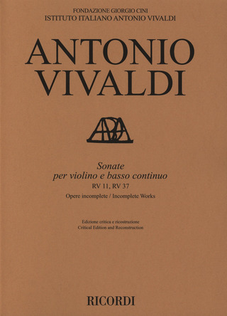 Antonio Vivaldi - Sonate per violino e basso continuo RV 11, RV 37