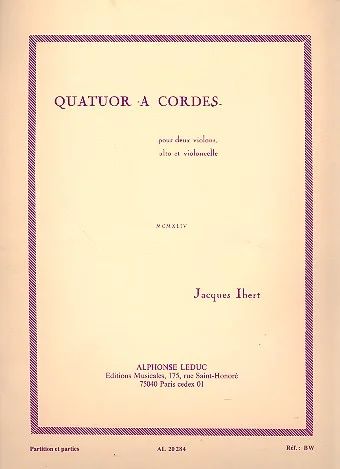 Jacques Ibert - Quatuor à Cordes