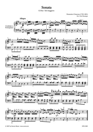 Domenico Cimarosa - Sonate G-Dur