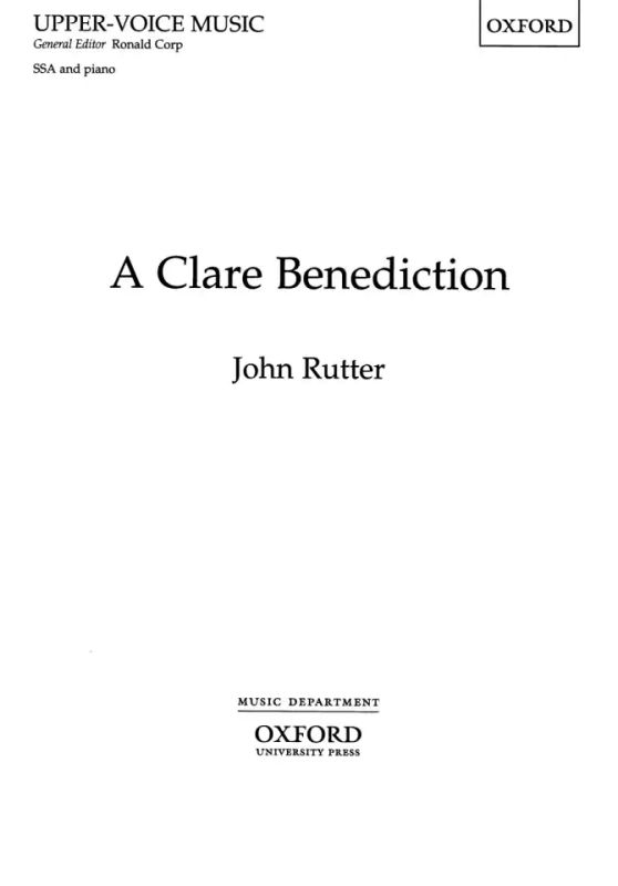 John Rutter - A Clare Benediction (0)