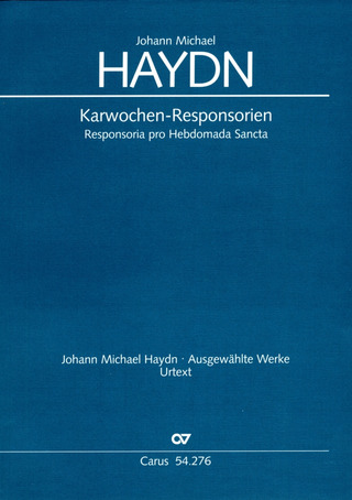 Michael Haydn - Karwochen-Responsorien