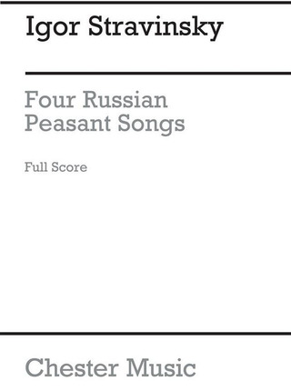 Igor Strawinsky: Four Russian Peasant Songs 1954 Ver