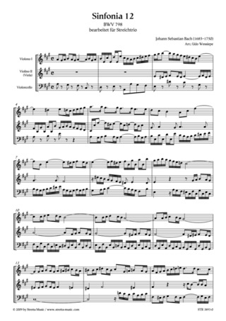 Johann Sebastian Bach - Sinfonia 12