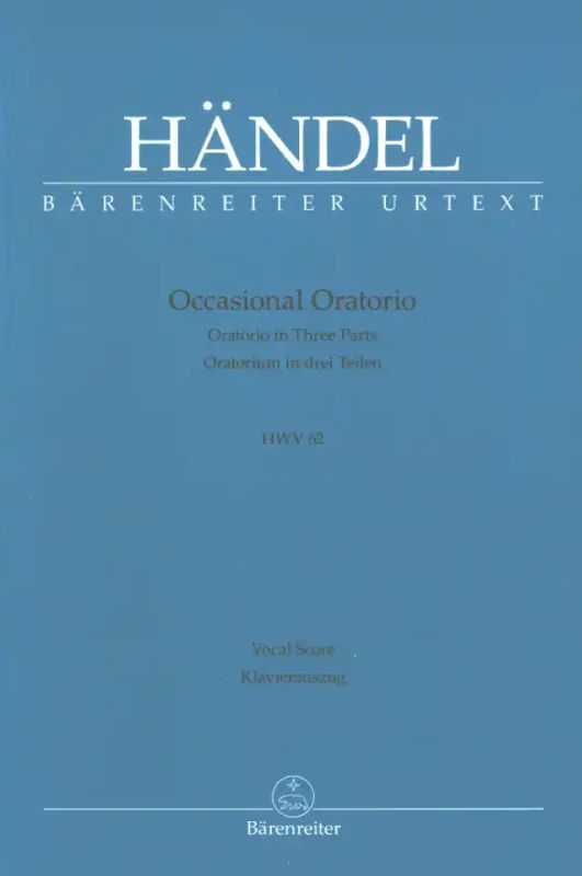 George Frideric Handel - Occasional Oratorio HWV 62