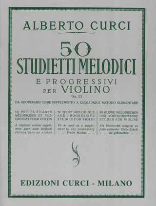 Alberto Curci - 50 Studietti Melodici e Progressivi Op 22