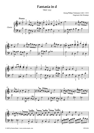 Georg Philipp Telemann - Fantasia in d