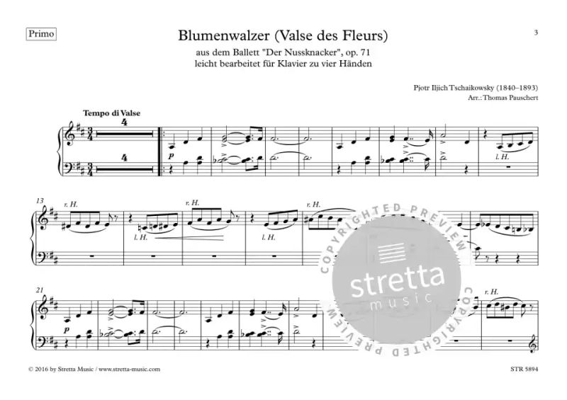 Pjotr Iljitsch Tschaikowsky - Blumenwalzer (Valse des Fleurs) (1)