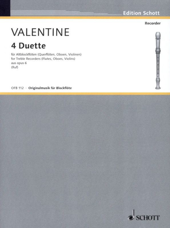 Robert Valentine - 4 Duette op. 6/1-4