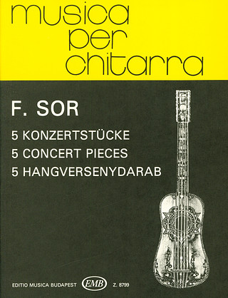 Fernando Sor - 5 Konzertstücke für Gitarre
