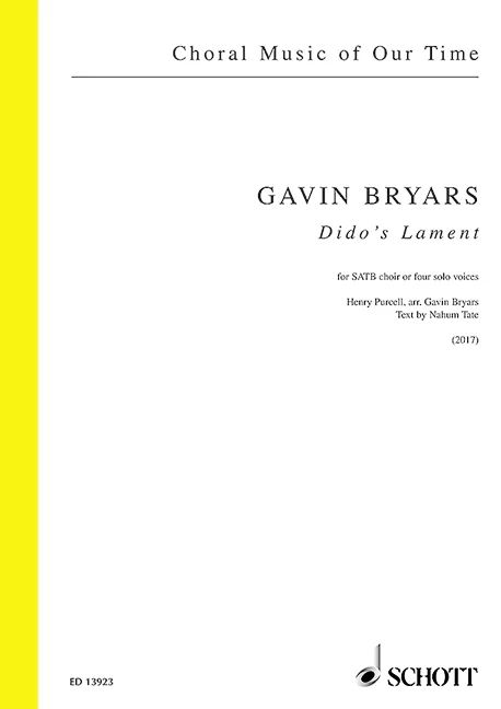 Gavin Bryarsatd. - Dido's Lament