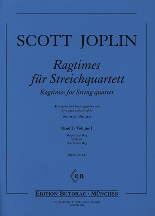 Scott Joplin - Ragtimes 1 Fuer Streichquartett