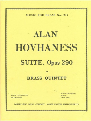 Alan Hovhaness - Suite For Brass Quintet Op.290