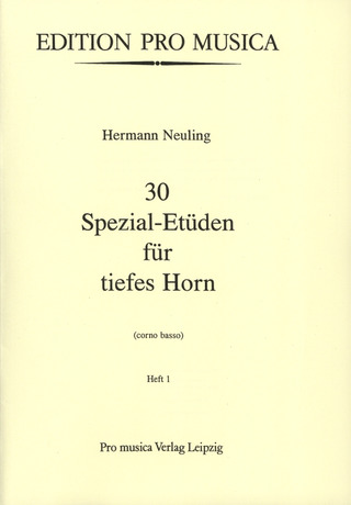 Hermann Neuling - 30 Spezial – Etüden für tiefes Horn 1