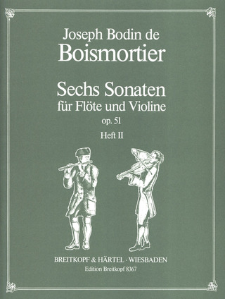 Joseph Bodin de Boismortier - 6 Sonaten op. 51 Band 2 (Nr.4-6)