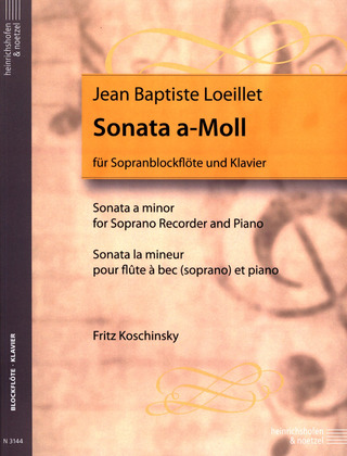 Jean-Baptiste Loeillet de Londres - Sonata a minor