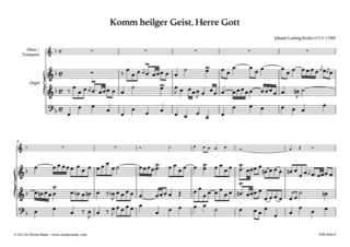 Johann Ludwig Krebs - Komm heilger Geist, Herre Gott