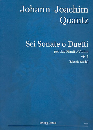 Johann Joachim Quantz: 6 sonate o duetti op.5