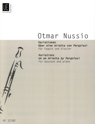 Nussio, Otmar - Variationen über eine Arietta von Pergolesi