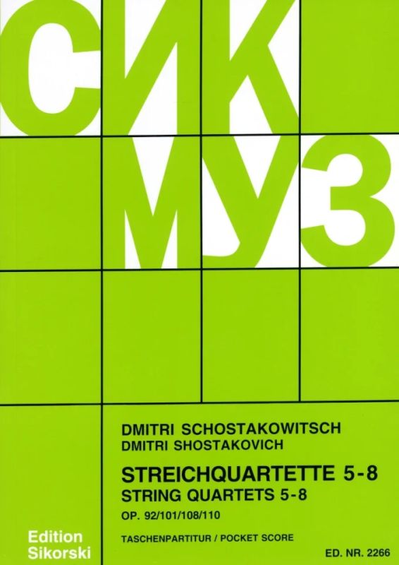Dmitri Sjostakovitsj - String Quartets no. 5-8