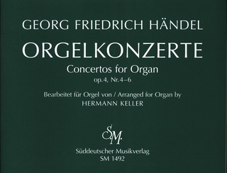 George Frideric Handel - Orgelkonzerte für Orgel allein mit Pedal. Heft 2 op. 4