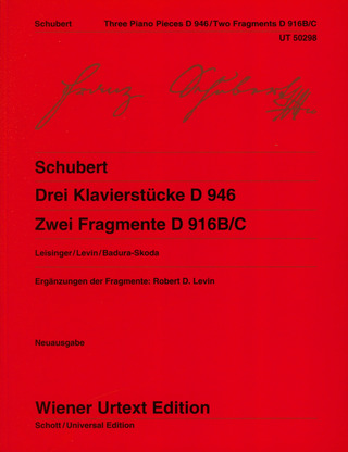 Franz Schubert - Drei Klavierstücke D 946 und zwei fragmentarische Klavierstücke D916/C