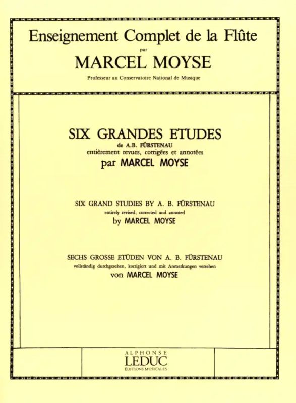 Marcel Moyse - 6 Grandes Etudes de Furstenau