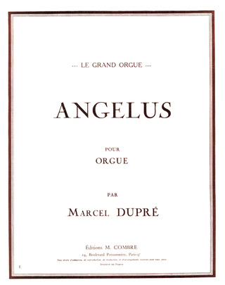 Marcel Dupré: Angelus Op 34/2