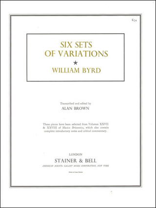William Byrd - Six Sets of Variations