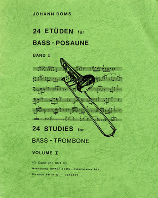 Johann Doms: 24 Etüden für Bass-Posaune 1