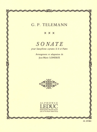 Georg Philipp Telemann - Sonata For Soprano Saxophone And Piano