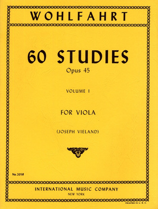 Franz Wohlfahrt: 60 Studies Vol. 1 op. 45