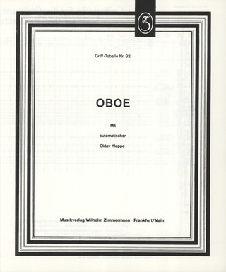 Grifftabelle für Oboe