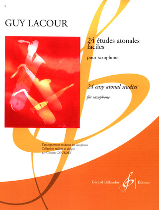 Guy Lacour - 24 Etudes Atonales Faciles - Saxophone