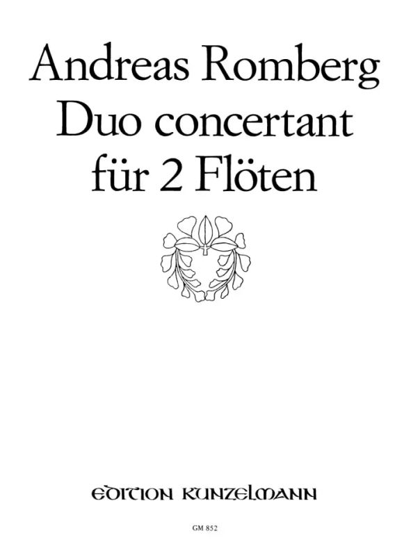 Andreas Romberg - Duo concertant für 2 Flöten op. 62/2
