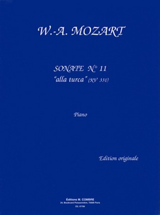 Wolfgang Amadeus Mozart - Sonate n°11 KV331 en la maj. ''Alla turca''