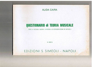 Alida Caira - Questionario di Teoria musicale