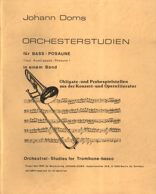 Doms Johann: Orchesterstudien Fuer Bassposaune In Einem Band