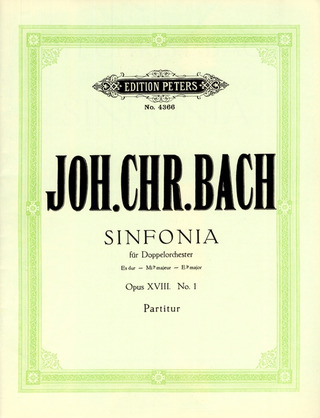 Johann Christian Bach: Sinfonia Nr. 1 Es-Dur op. 18; 1