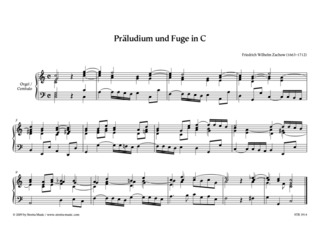 Friedrich Wilhelm Zachow - Präludium und Fuge in C