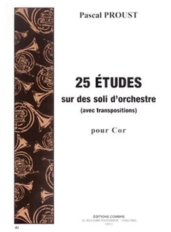 Pascal Proust - Etudes sur des soli d'orchestre avec transposition