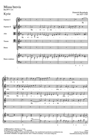 Dieterich Buxtehude - Missa brevis BuxWV 114