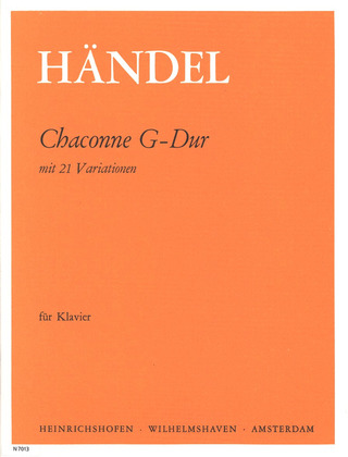 Georg Friedrich Haendel - Chaconne G-Dur mit 21 Variationen