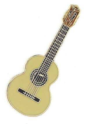 Anstecknadel klassische Gitarre